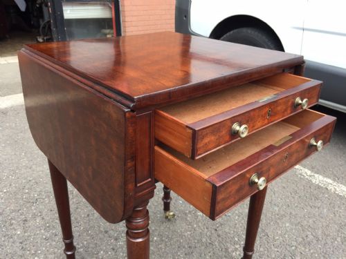 REGENCY MAHOGANY DROPLEAF TABLE - ADDITIONAL PHOTO 2