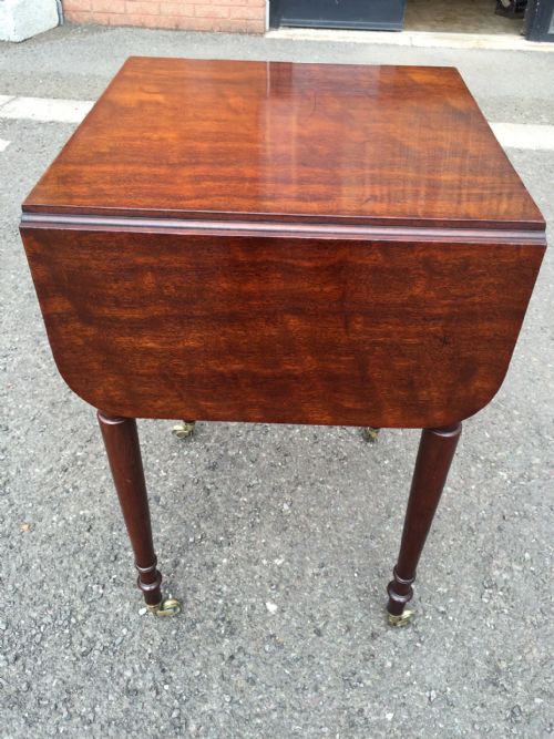 REGENCY MAHOGANY DROPLEAF TABLE - ADDITIONAL PHOTO 3