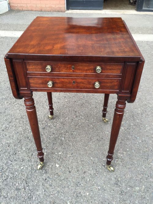 REGENCY MAHOGANY DROPLEAF TABLE - ADDITIONAL PHOTO 5