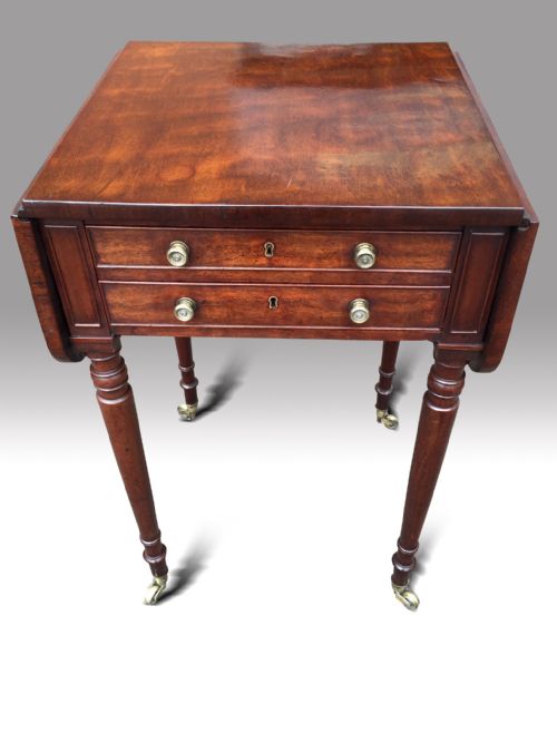 regency mahogany dropleaf table - CATEGORY: ANTIQUE TABLES - DATED 1800