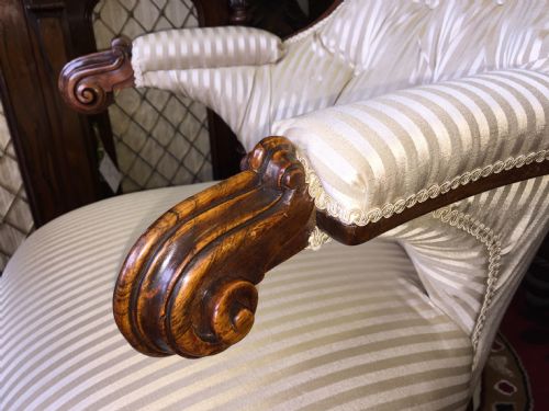 SUPERB QUALITY WILLIAM IV ROSEWOOD LIBRARY CHAIR ATTRIBUTED TO GILLOWS - ADDITIONAL PHOTO 3