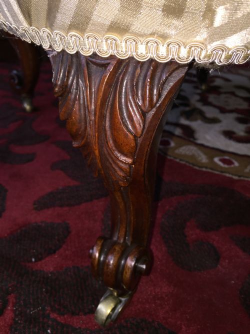 SUPERB QUALITY WILLIAM IV ROSEWOOD LIBRARY CHAIR ATTRIBUTED TO GILLOWS - ADDITIONAL PHOTO 4