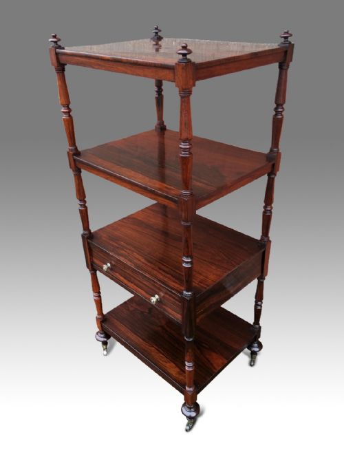superb regency rosewood whatnot - CATEGORY: ANTIQUE FURNITURE - DATED REGENCY