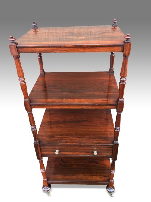 SUPERB REGENCY ROSEWOOD WHATNOT - ADDITIONAL PHOTO 1