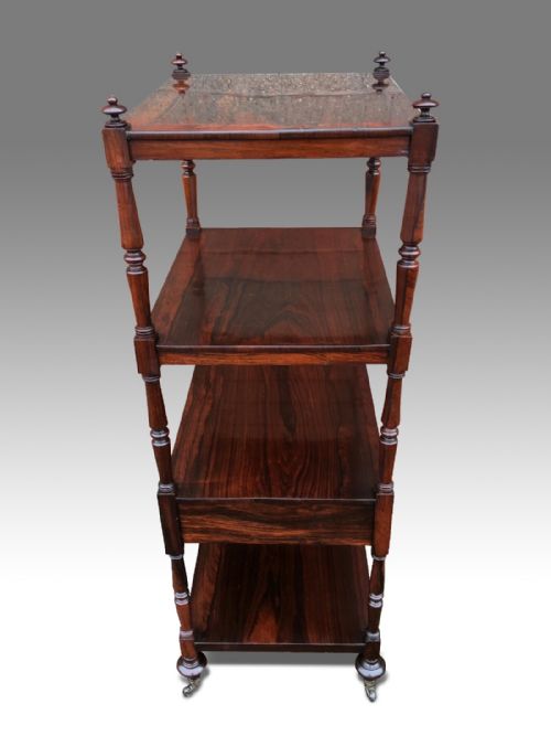 SUPERB REGENCY ROSEWOOD WHATNOT - ADDITIONAL PHOTO 3