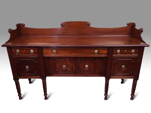 a very fine irish regency mahogany sideboard - CATEGORY: ANTIQUE SIDEBOARDS - DATED REGENCY