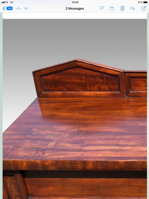 A FINE WILLIAM IV MAHOGANY CONSOLE TABLE - ADDITIONAL PHOTO 5