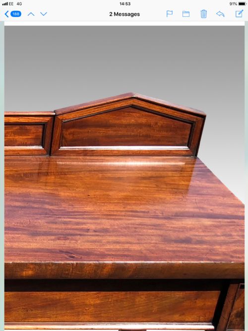 A FINE WILLIAM IV MAHOGANY CONSOLE TABLE - ADDITIONAL PHOTO 6