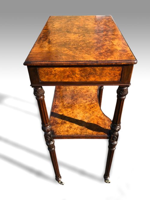 A WONDERFUL MID 19TH C WALNUT ETEGERE OF UNUSUALLY GRAND PROPORTIONS BY HOLLAND SONS - ADDITIONAL PHOTO 1