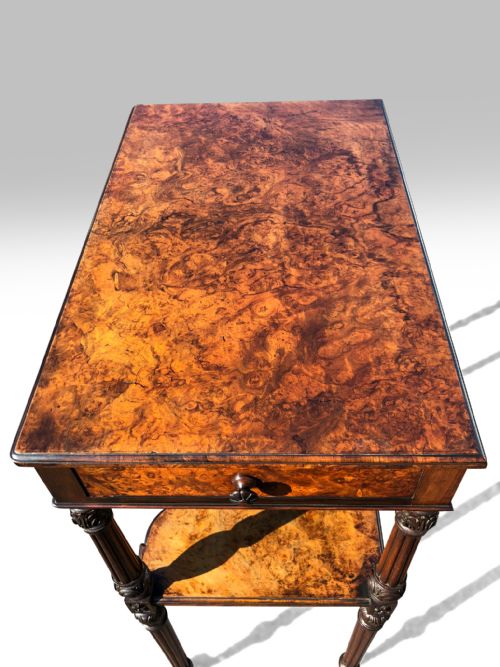 A WONDERFUL MID 19TH C WALNUT ETEGERE OF UNUSUALLY GRAND PROPORTIONS BY HOLLAND SONS - ADDITIONAL PHOTO 3