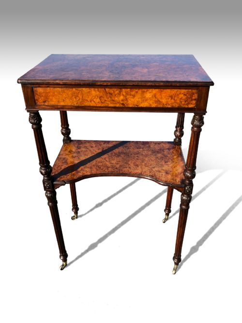 A WONDERFUL MID 19TH C WALNUT ETEGERE OF UNUSUALLY GRAND PROPORTIONS BY HOLLAND SONS - ADDITIONAL PHOTO 4