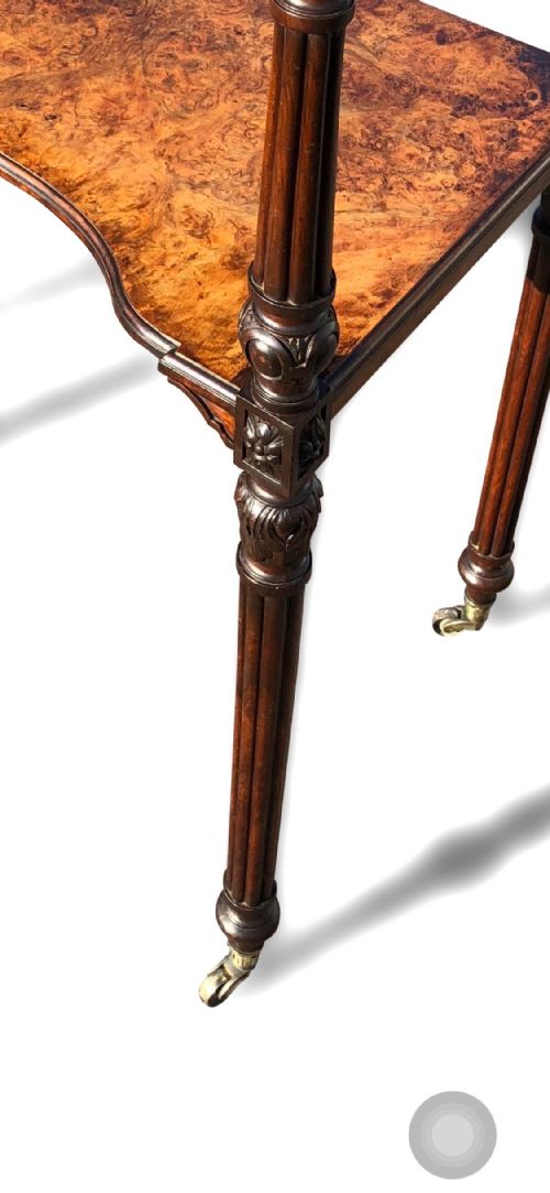 A WONDERFUL MID 19TH C WALNUT ETEGERE OF UNUSUALLY GRAND PROPORTIONS BY HOLLAND SONS - ADDITIONAL PHOTO 8