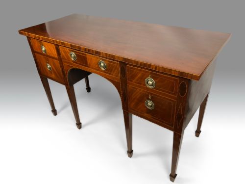 A FINE GEORGE III MAHOGANY INLAID SIDEBOARD - ADDITIONAL PHOTO 2