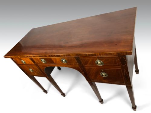 A FINE GEORGE III MAHOGANY INLAID SIDEBOARD - ADDITIONAL PHOTO 3
