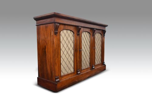 a compact william iv rosewood side cabinet - CATEGORY: ANTIQUE CABINETS - DATED REGENCY