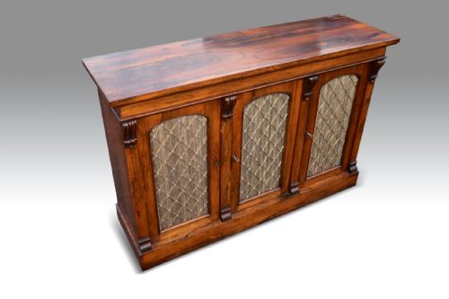 A COMPACT WILLIAM IV ROSEWOOD SIDE CABINET - ADDITIONAL PHOTO 2