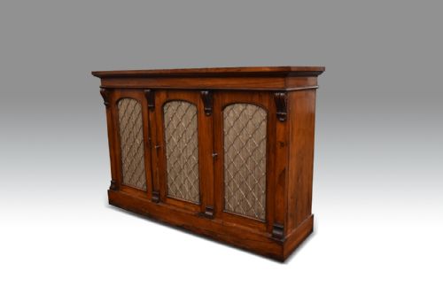 A COMPACT WILLIAM IV ROSEWOOD SIDE CABINET - ADDITIONAL PHOTO 4