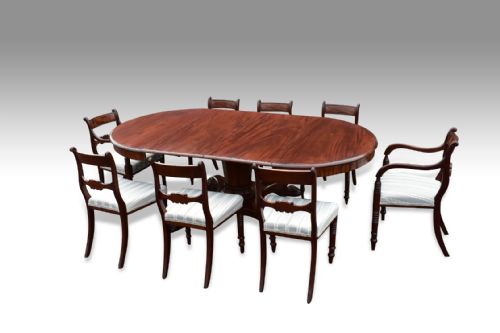 A FINE SET OF 8 REGENCY PERIOD DINING CHAIRS - ADDITIONAL PHOTO 4