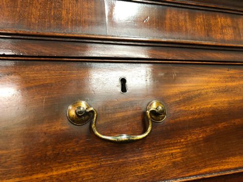 A FINE CHIPPENDALE PERIOD MAHOGANY TALLBOY CHEST ON CHEST - ADDITIONAL PHOTO 2