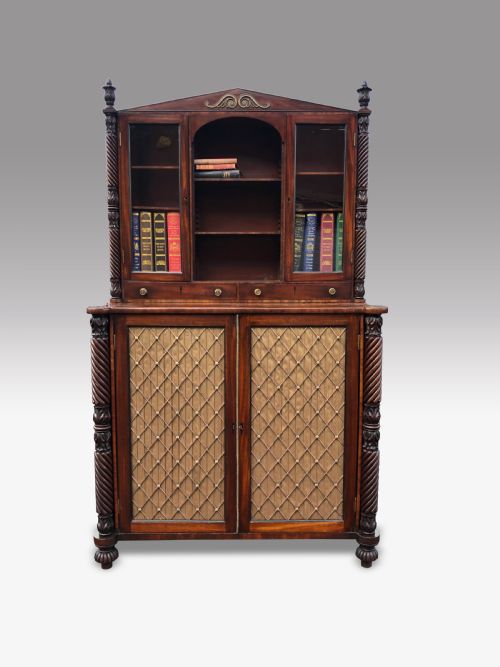 A SUPERB REGENCY IRISH PROBABLY CORK SIDE CABINET - ADDITIONAL PHOTO 8