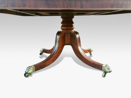 A GOOD LARGE REGENCY MAHOGANY ROSEWOOD BREAKFAST OR DINING TABLE - ADDITIONAL PHOTO 1