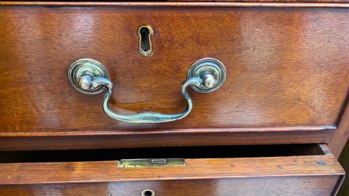 A WONDERFUL QUALITY MID 19TH C MAHOGANY PARTNERS DESK - ADDITIONAL PHOTO 2