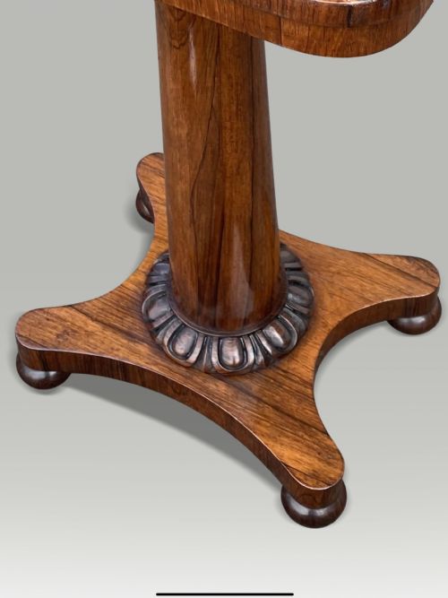 A WILLIAM IV ROSEWOOD OCCASIONAL WINE TABLE - ADDITIONAL PHOTO 2