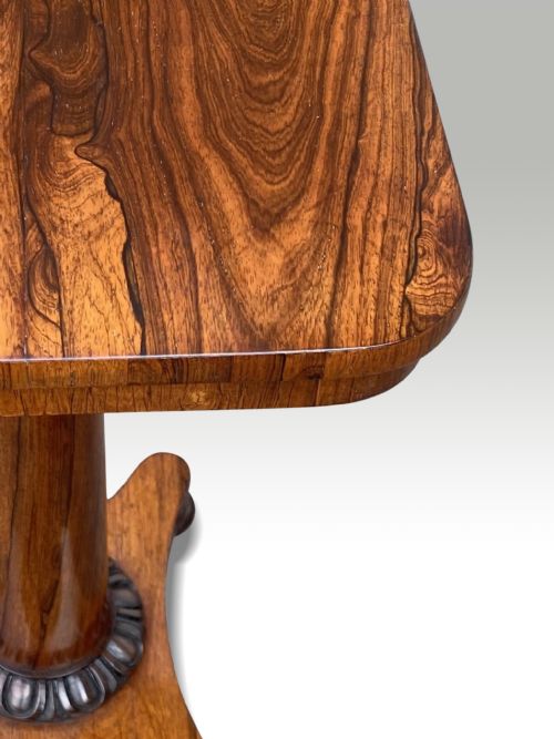A WILLIAM IV ROSEWOOD OCCASIONAL WINE TABLE - ADDITIONAL PHOTO 3