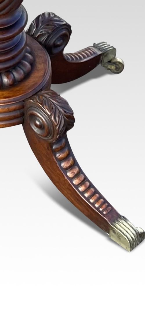 A FINE REGENCY IRISH MAHOGANY TABLE IN THE MANNER OF WILLIAMS GIBTON DUBLIN - ADDITIONAL PHOTO 4