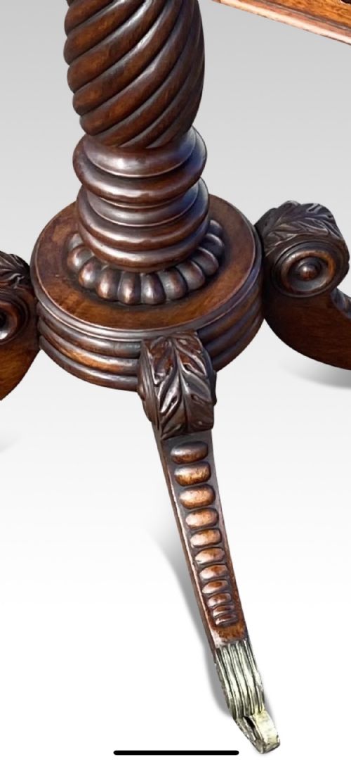 A FINE REGENCY IRISH MAHOGANY TABLE IN THE MANNER OF WILLIAMS GIBTON DUBLIN - ADDITIONAL PHOTO 5
