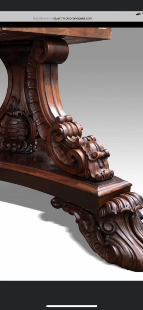 AN IMPRESSIVE LARGE WILLIAM IV ROSEWOOD OCTAGONAL CENTRE TABLE - ADDITIONAL PHOTO 1