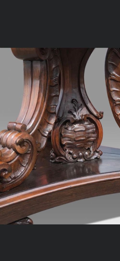 AN IMPRESSIVE LARGE WILLIAM IV ROSEWOOD OCTAGONAL CENTRE TABLE - ADDITIONAL PHOTO 2