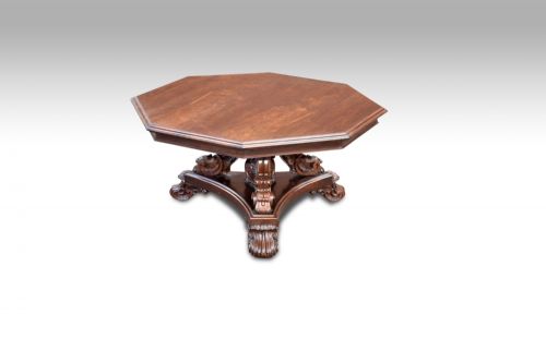 an impressive large william iv rosewood octagonal centre table - CATEGORY: ANTIQUE TABLES - DATED REGENCY