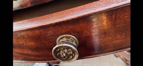 A SUPERB IRISH REGENCY PERIOD MAHOGANY DRUM TABLE IN THE MANNER OF WILLIAMS GIBTON - ADDITIONAL PHOTO 4