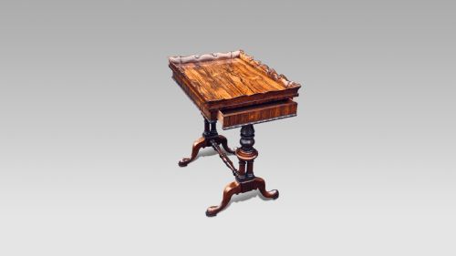 fig 3. A SUPERB QUALITY EARLY 19TH CENTURY REGENCY GILLOWS ROSEWOOD WORK TABLE.