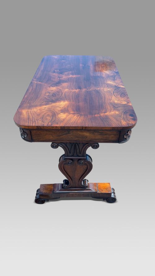 REGENCY ROSEWOOD LIBRARY TABLE - ADDITIONAL PHOTO 3