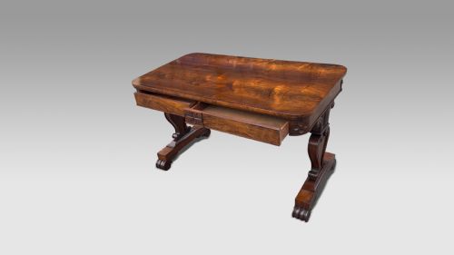 REGENCY ROSEWOOD LIBRARY TABLE - ADDITIONAL PHOTO 2