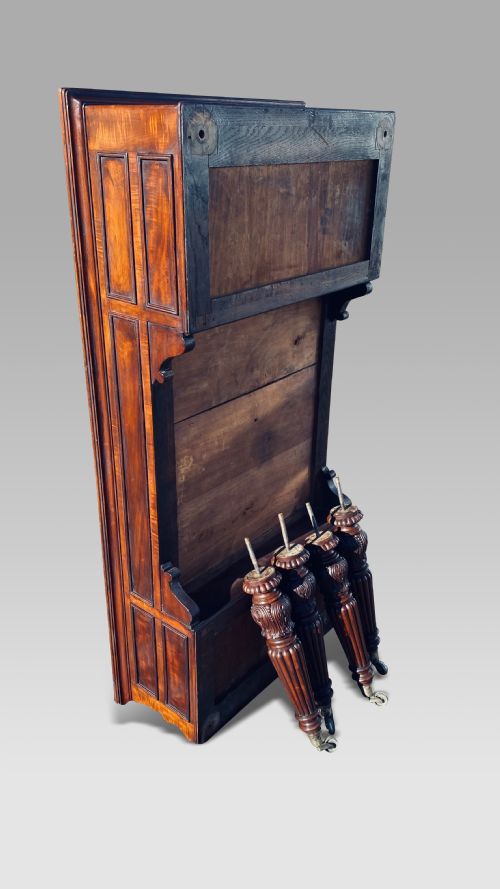 REGENCY MAHOGANY CAMPAIGN LIBRARY WRITING TABLE - ADDITIONAL PHOTO 3