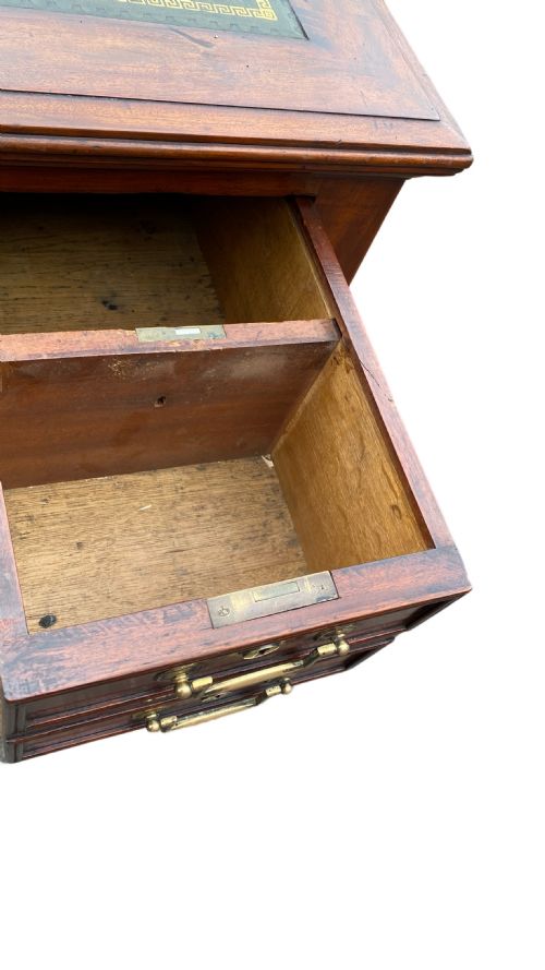 REGENCY MAHOGANY CAMPAIGN LIBRARY WRITING TABLE - ADDITIONAL PHOTO 8