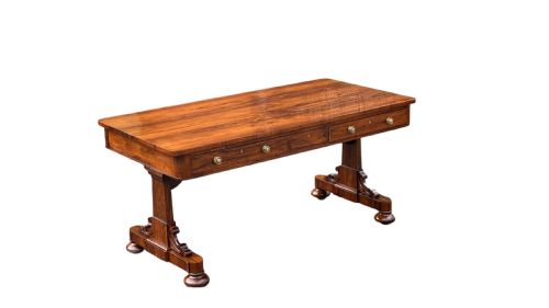 LATE REGENCY ROSEWOOD LIBRARY TABLE - ADDITIONAL PHOTO 1