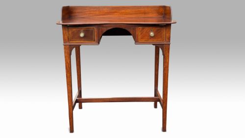 A GEORGE III MAHOGANY INLAID BELFAST DRESSING SIDE TABLE - ADDITIONAL PHOTO 9