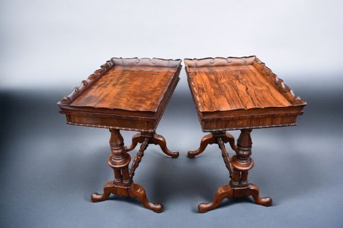 A SUPERB MATCHED PAIR OF GILLOWS MAHOGANY ROSEWOOD WORK TABLES - ADDITIONAL PHOTO 7