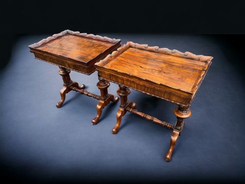 A SUPERB MATCHED PAIR OF GILLOWS MAHOGANY ROSEWOOD WORK TABLES - ADDITIONAL PHOTO 9