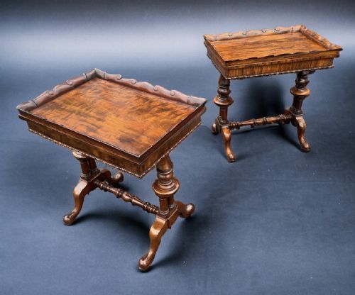 A SUPERB MATCHED PAIR OF GILLOWS MAHOGANY ROSEWOOD WORK TABLES - ADDITIONAL PHOTO 11