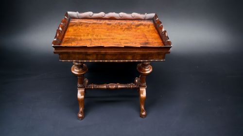 A SUPERB MATCHED PAIR OF GILLOWS MAHOGANY ROSEWOOD WORK TABLES - ADDITIONAL PHOTO 13