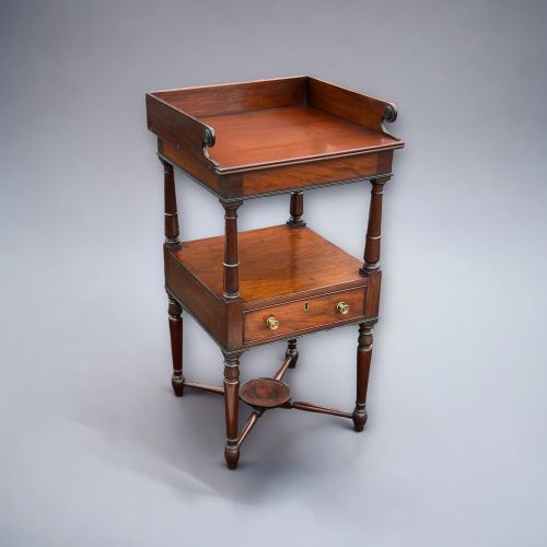 REGENCY MAHOGANY EBONISED NIGHTSTAND - ADDITIONAL PHOTO 2