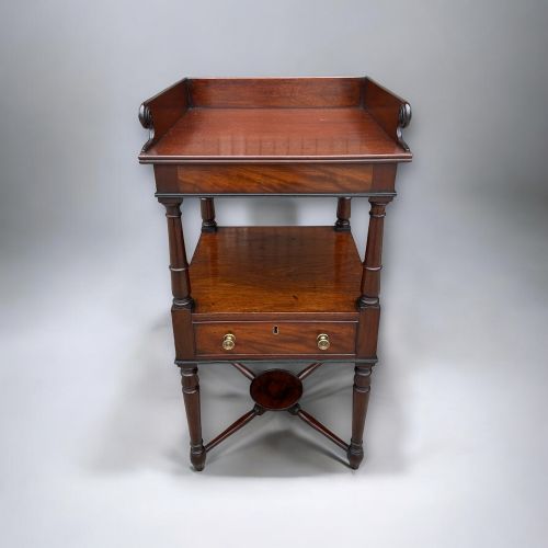 REGENCY MAHOGANY EBONISED NIGHTSTAND - ADDITIONAL PHOTO 5
