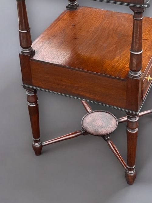 REGENCY MAHOGANY EBONISED NIGHTSTAND - ADDITIONAL PHOTO 9
