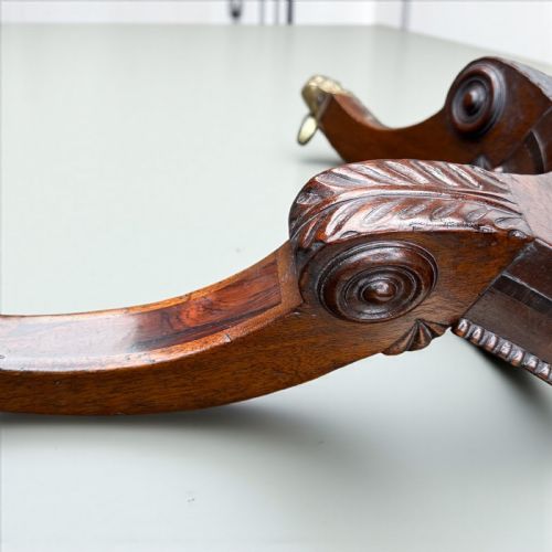 A FINE PAIR OF IRISH REGENCY MAHOGANY ROSEWOOD INLAID CARD TABLES - ADDITIONAL PHOTO 3