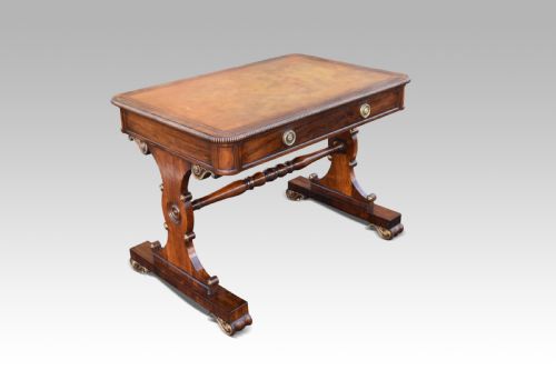 SUPERB PAIR OF REGENCY ROSEWOOD BRASS MOUNTED WRITING TABLES - ADDITIONAL PHOTO 10